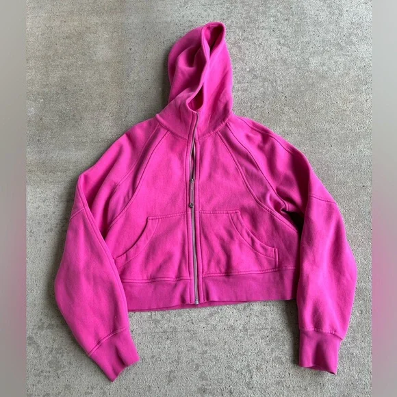 lululemon athletica, Tops, Lululemon Oversized Scuba Hoodie Sonic Pink